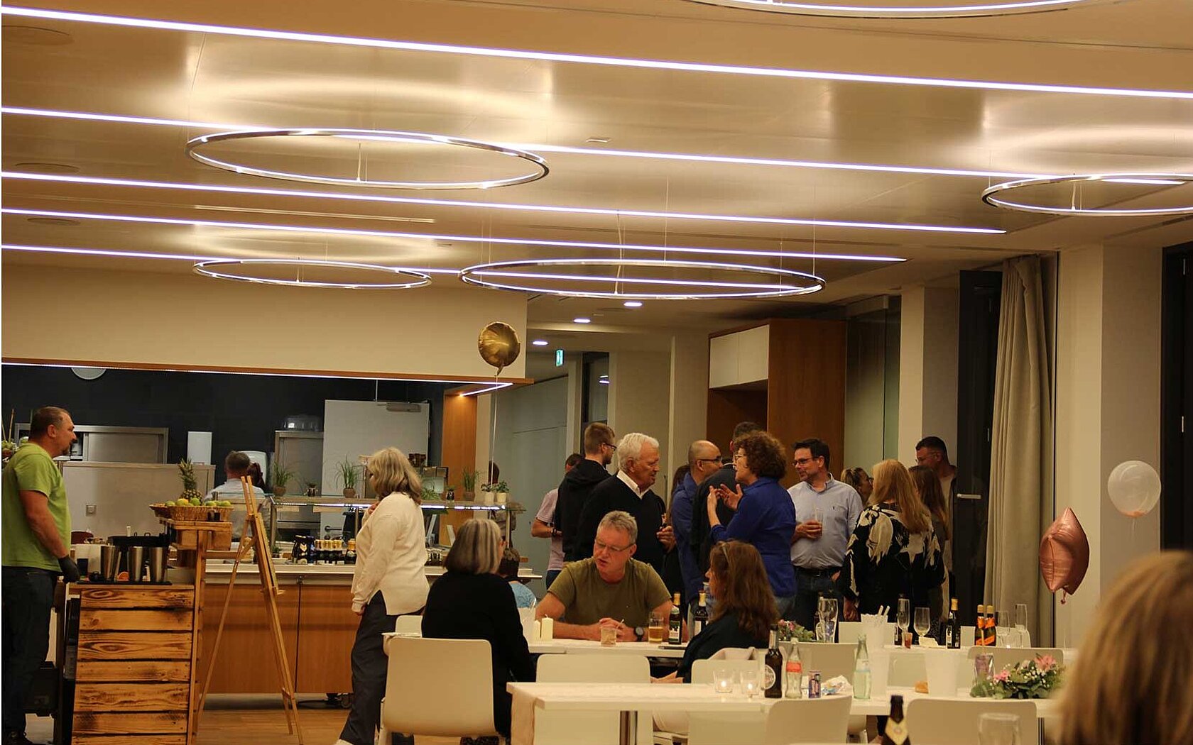 Company party in the cafeteria