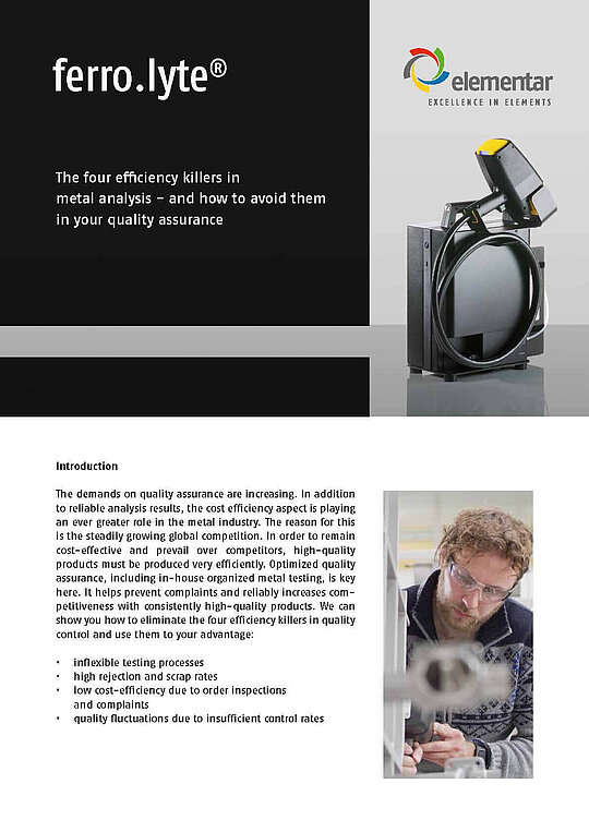 Whitepaper with an optical emission spectrometer shown