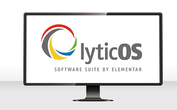 Screen with lyticOS logo