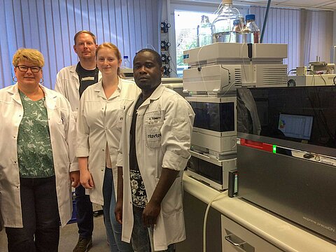 The team from Intertek Food Services with the BiovisION Honey+ LC-IRMS System 