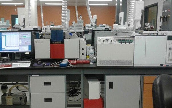 The INRS Laboratory equipped with an IsoPrime100 IRMS system 
