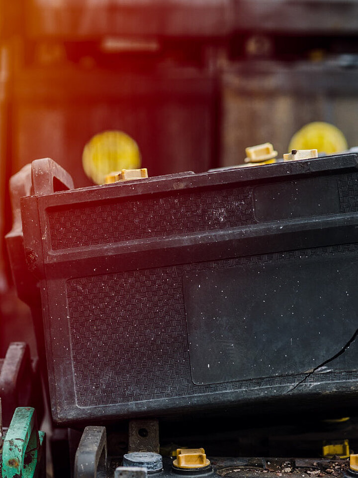 Vieilles piles qui ne sont plus utilisées