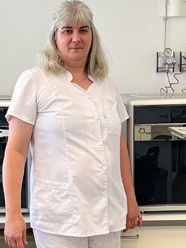 Éva Fekete, lab assistant at the Hamburger Hungária Ltd. Laboratory Power Plant