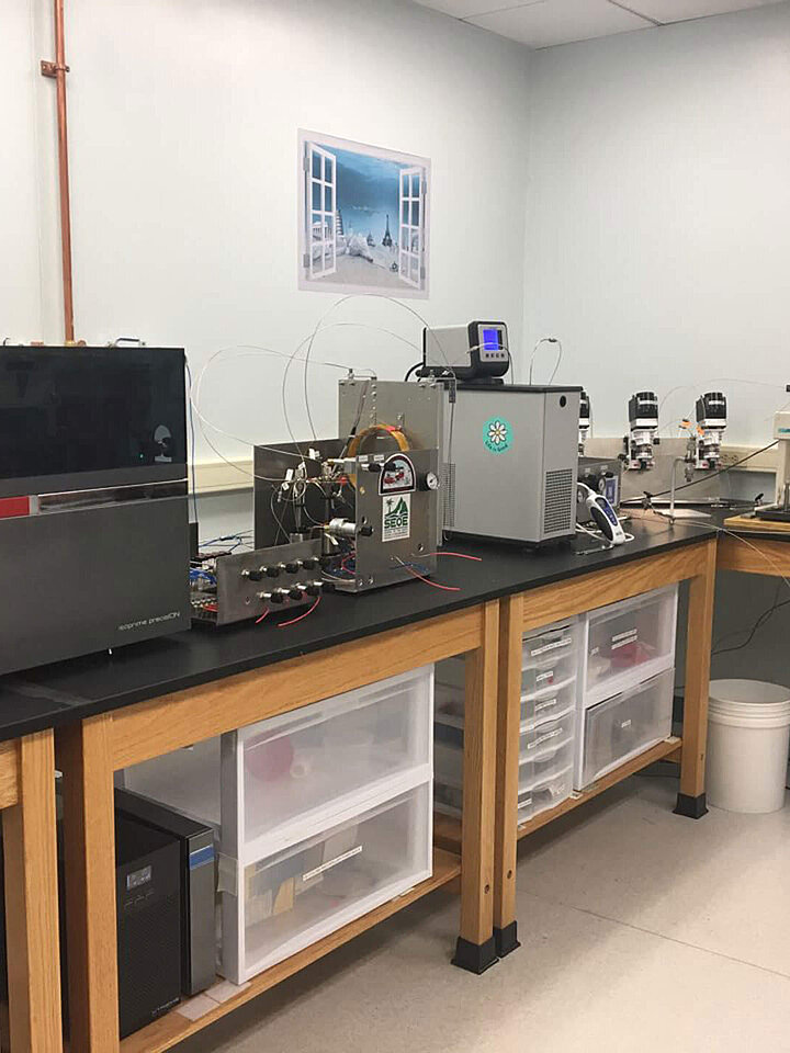 Oceanographc laboratory of the University of South Carolina with its isoprime precisION 