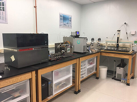 Oceanographc laboratory of the University of South Carolina with its isoprime precisION 