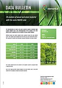 vario MACRO cubeを用いた木と植物の材料のCN分析
